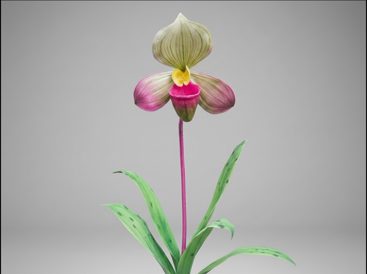 Painterly multi-tone bloom in pastel tones
